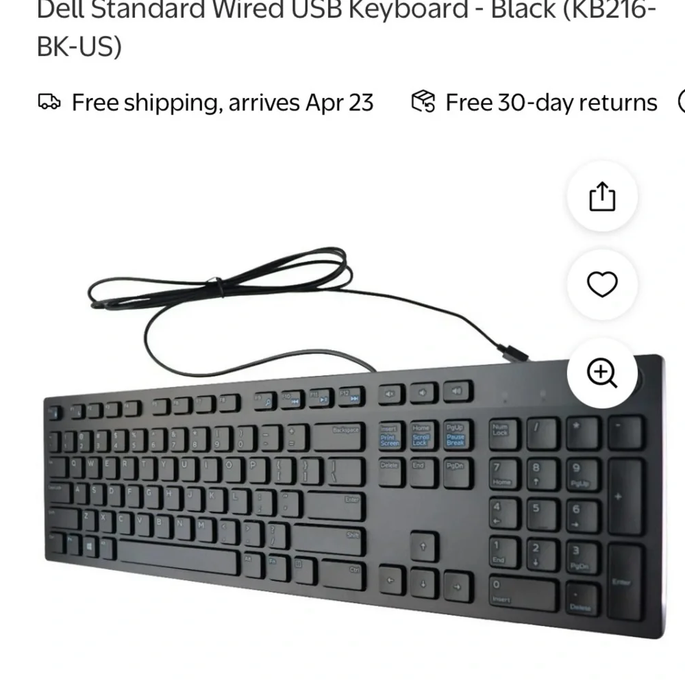 Dell ⌨️ keyboard Wired mouse NIB Smokefree